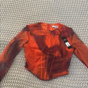 Orange Women's Top